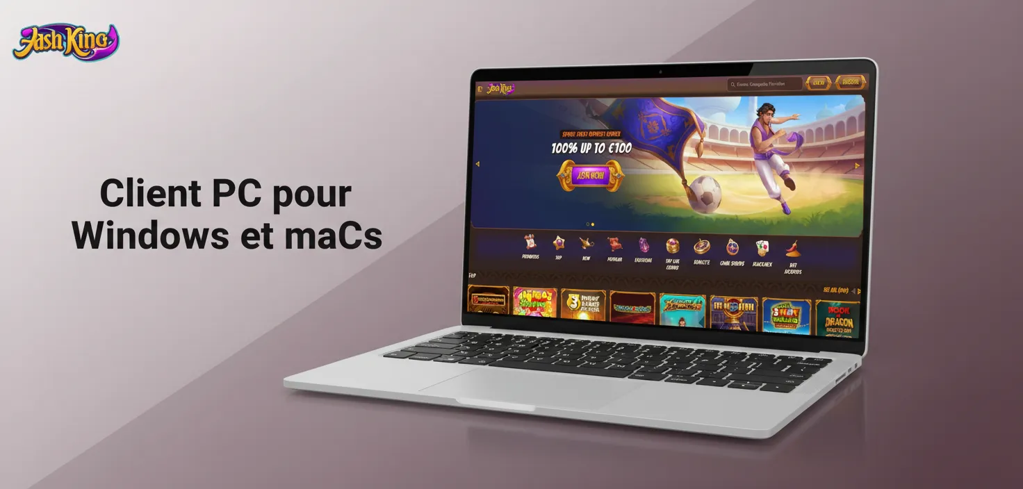 Aucun client à télécharger: pariez et jouez au casino sur le site officiel depuis Windows et macOS.