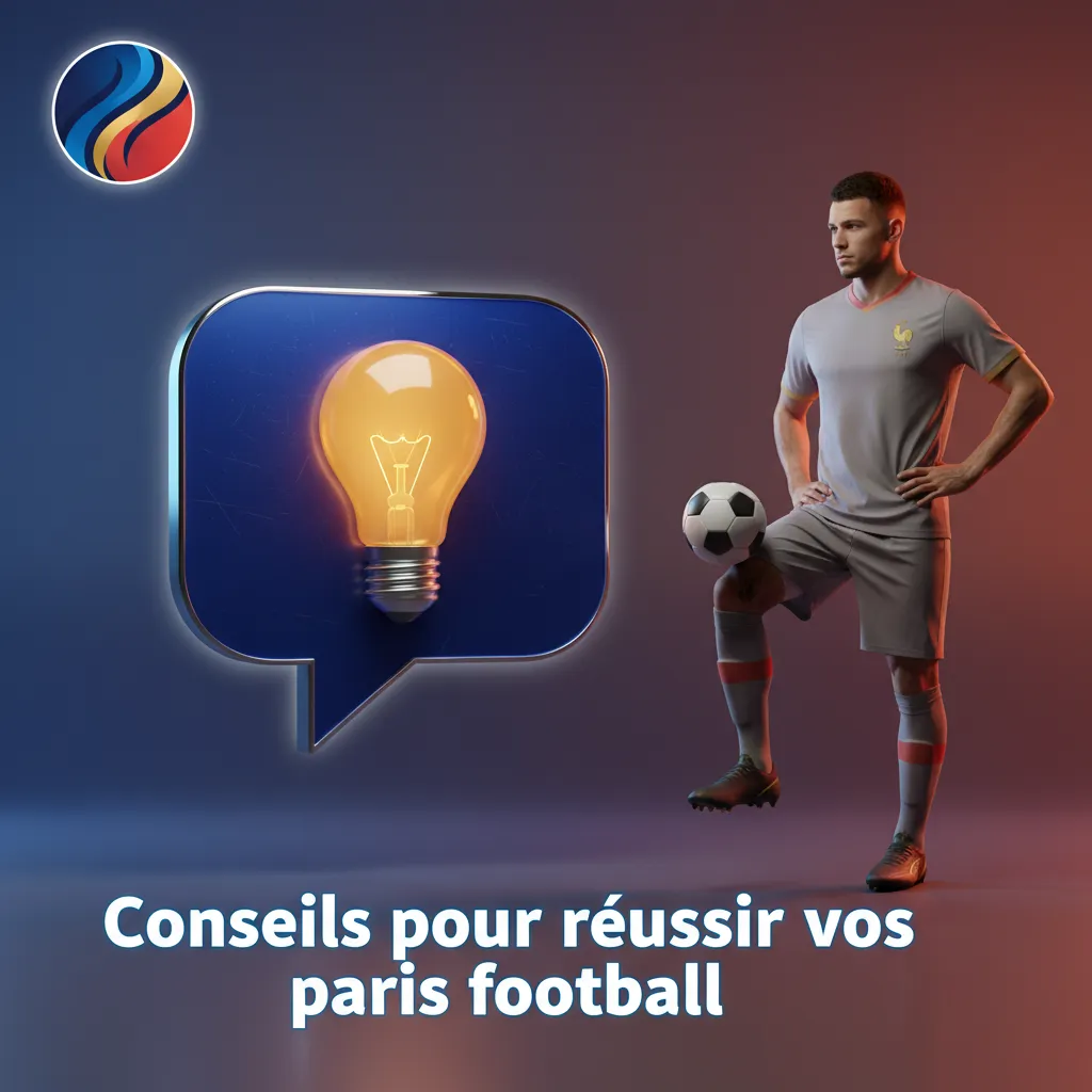 Infographie de conseils pour parier au football: forme, compos, H2H, calendrier, cotes, bankroll, suivi, jeu responsable.