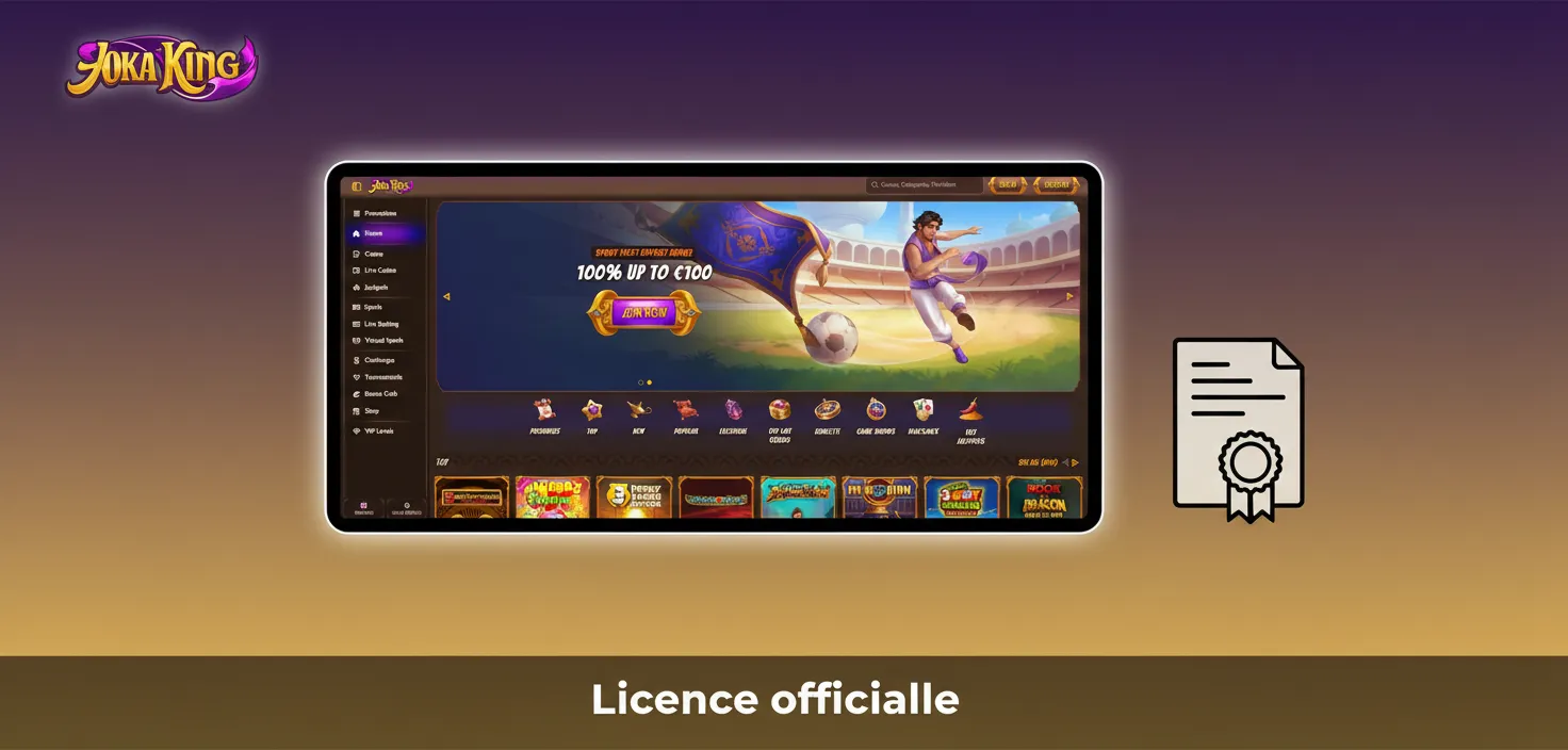 Licence officielle pour la France; infos autorité et date dans les Mentions légales après validation.