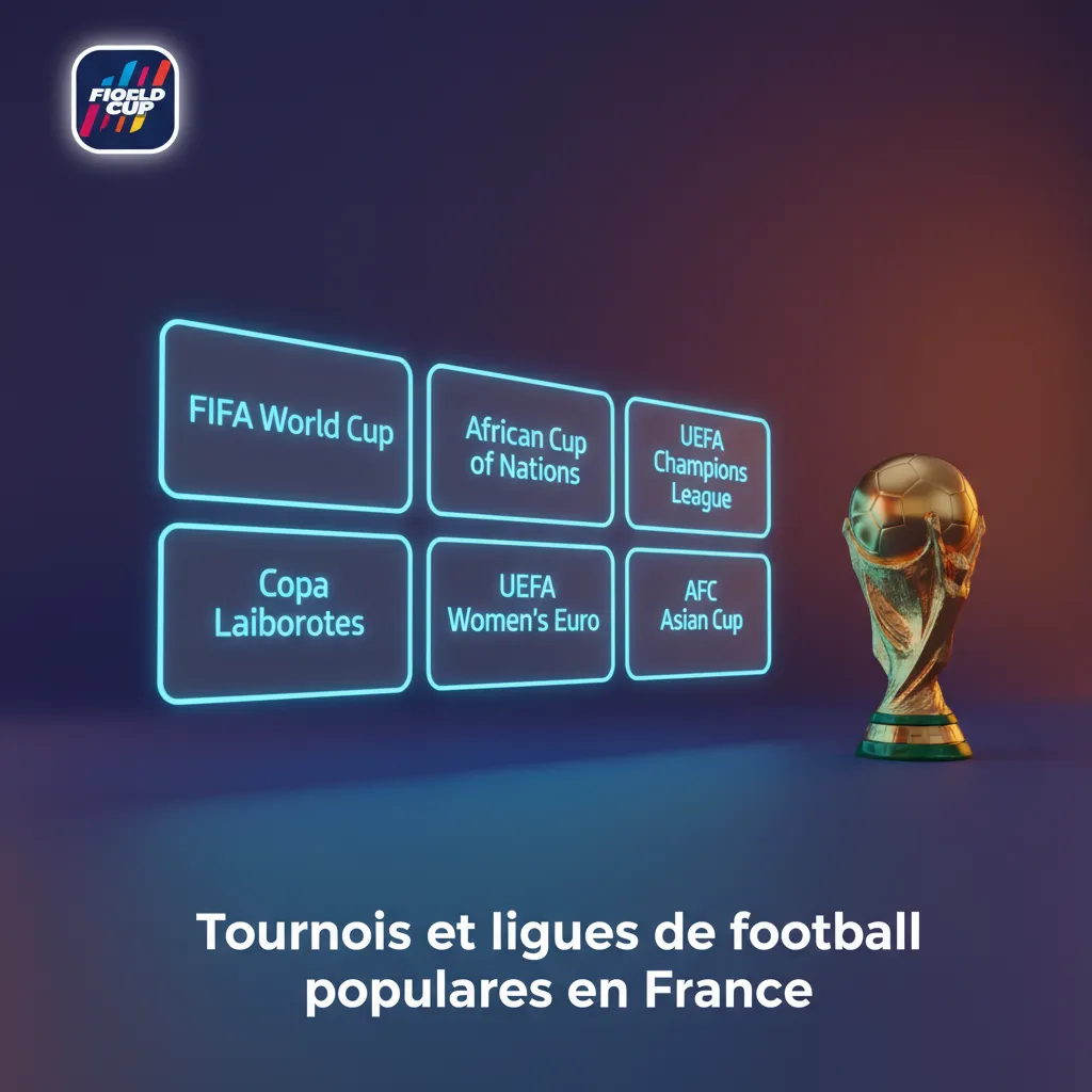 Infographie en France: Ligue 1, Ligue 2, Ligue des champions, Europa League, Euro, CAN, et marchés de paris.