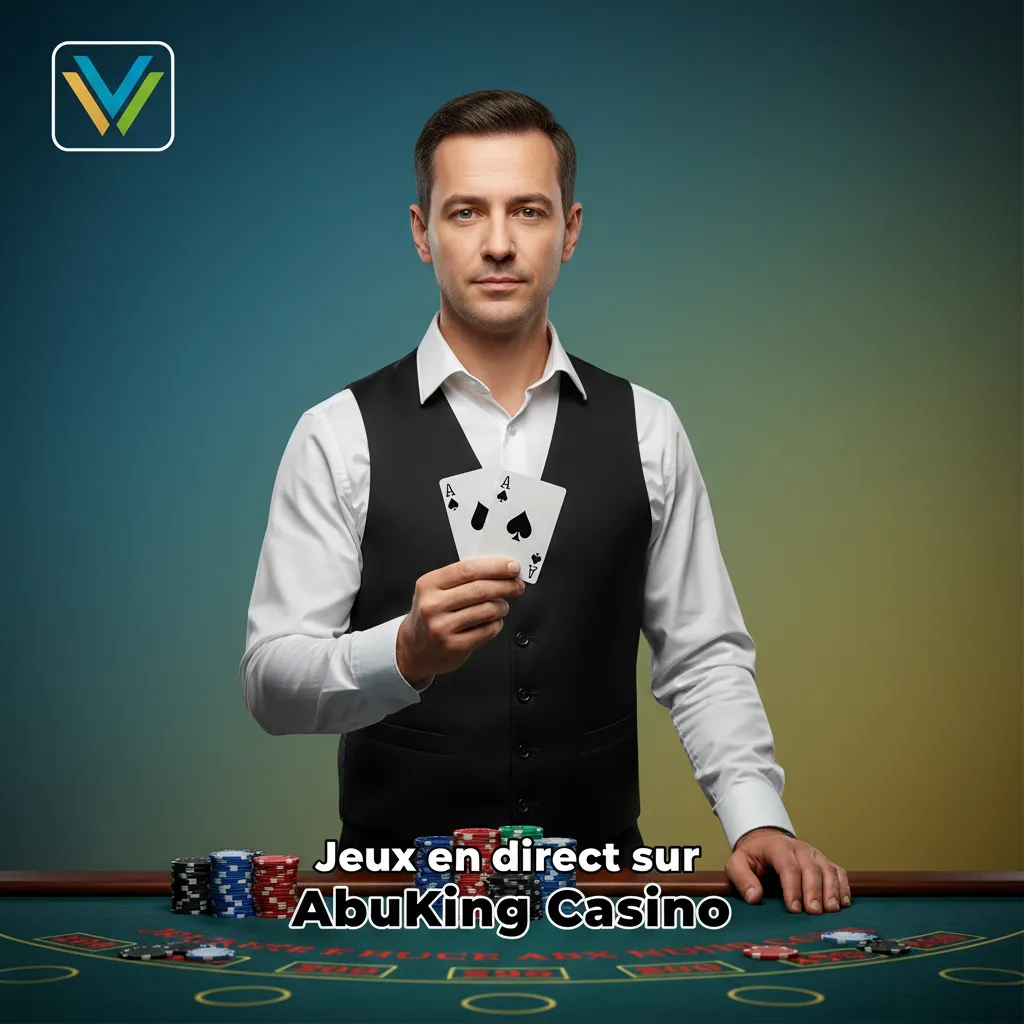 Section live d'AbuKing Casino: 250+ jeux en direct avec croupiers, roulette, blackjack, baccarat, poker et jeux TV