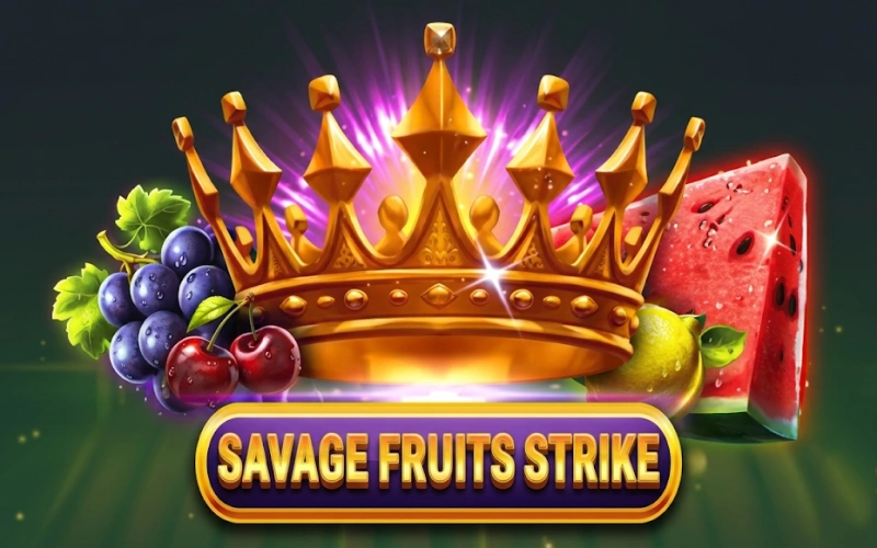 Faites tourner les rouleaux de Savage Fruits Strike sur cette machine à sous AbuKing.
